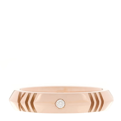 Tiffany 18K Rose Gold Diamond Narrow Atlas X Closed Ring 56 7.5 3 of 4