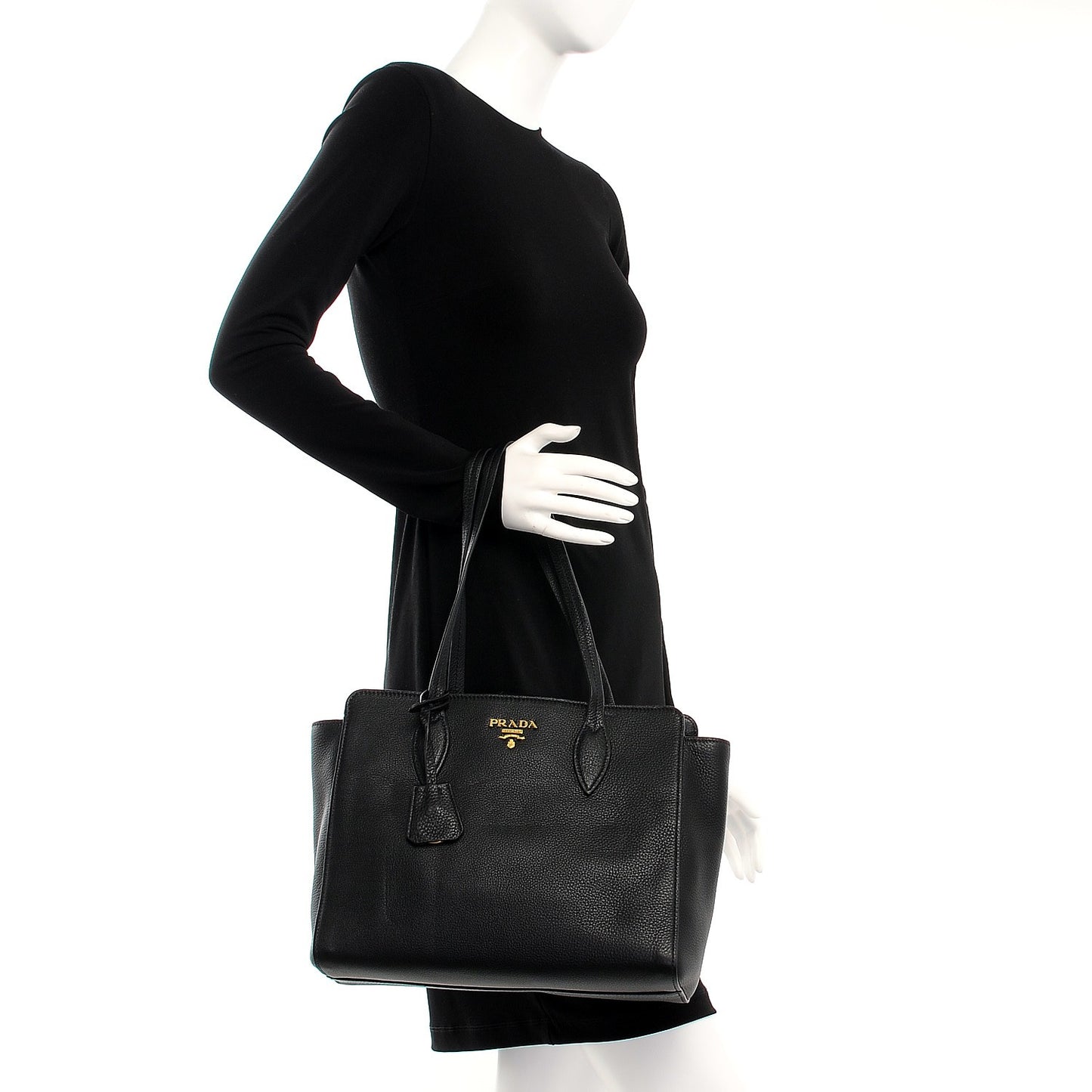 Vitello Phenix Tote Nero Black