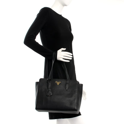 Prada Vitello Phenix Tote Nero Black 2 of 7