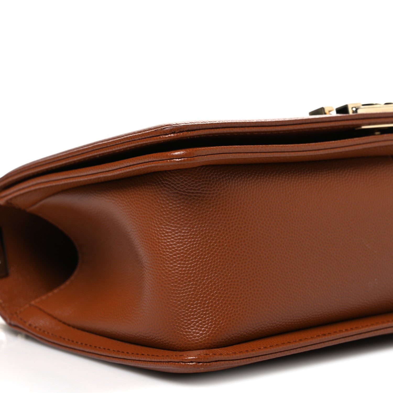 Chanel Caviar Quilted Medium Boy Flap Brown 9 of 11