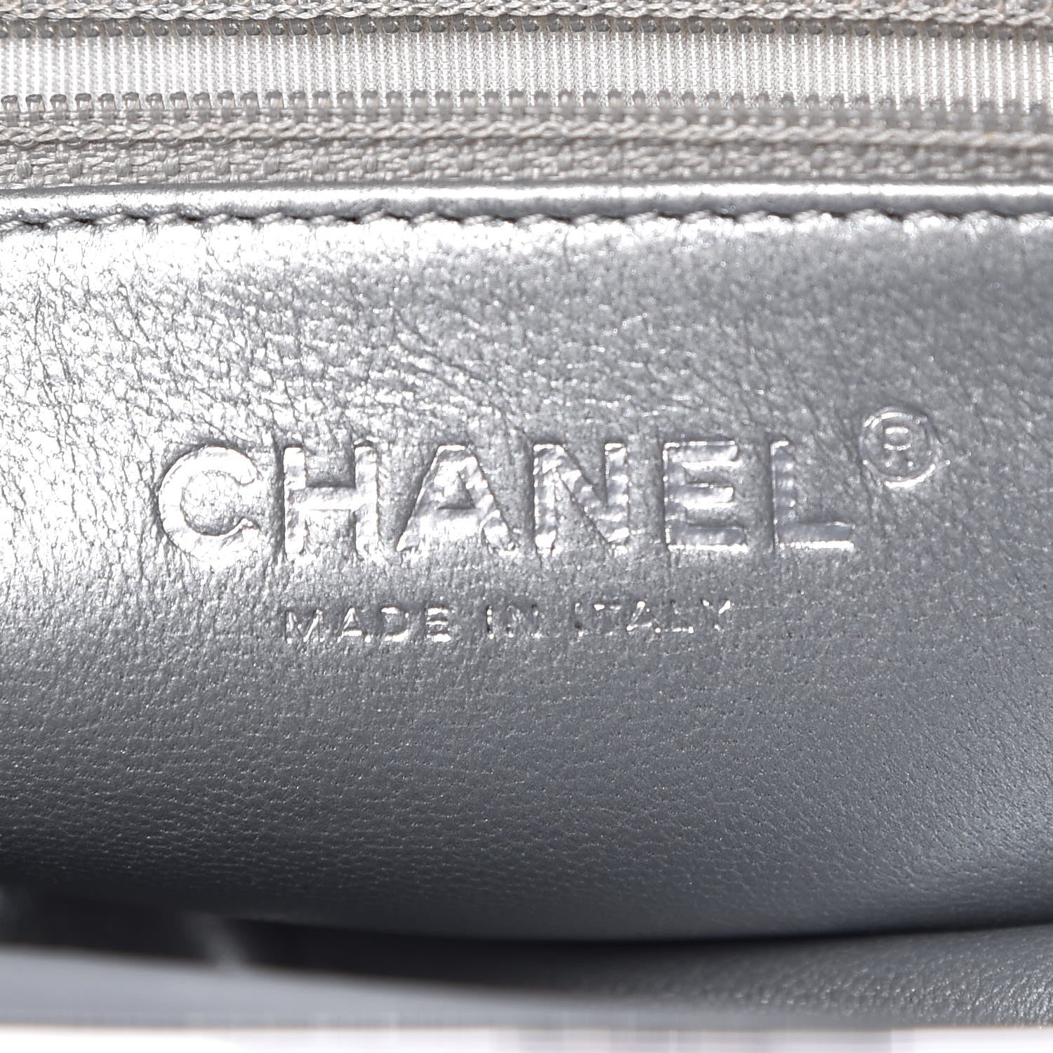 Chanel Metallic Aged Calfskin Quilted Timeless Clutch Silver 6 of 7