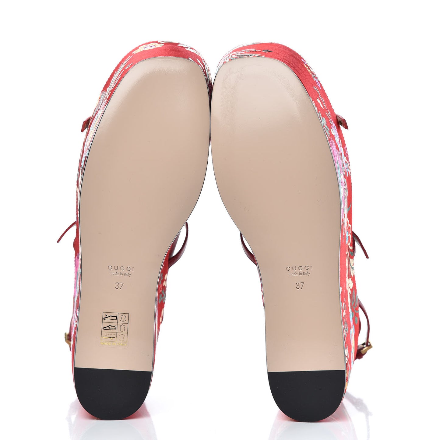 Malaga Kid Silk Hannelore Detachable Platform Slide 37 Hibiscus Red
