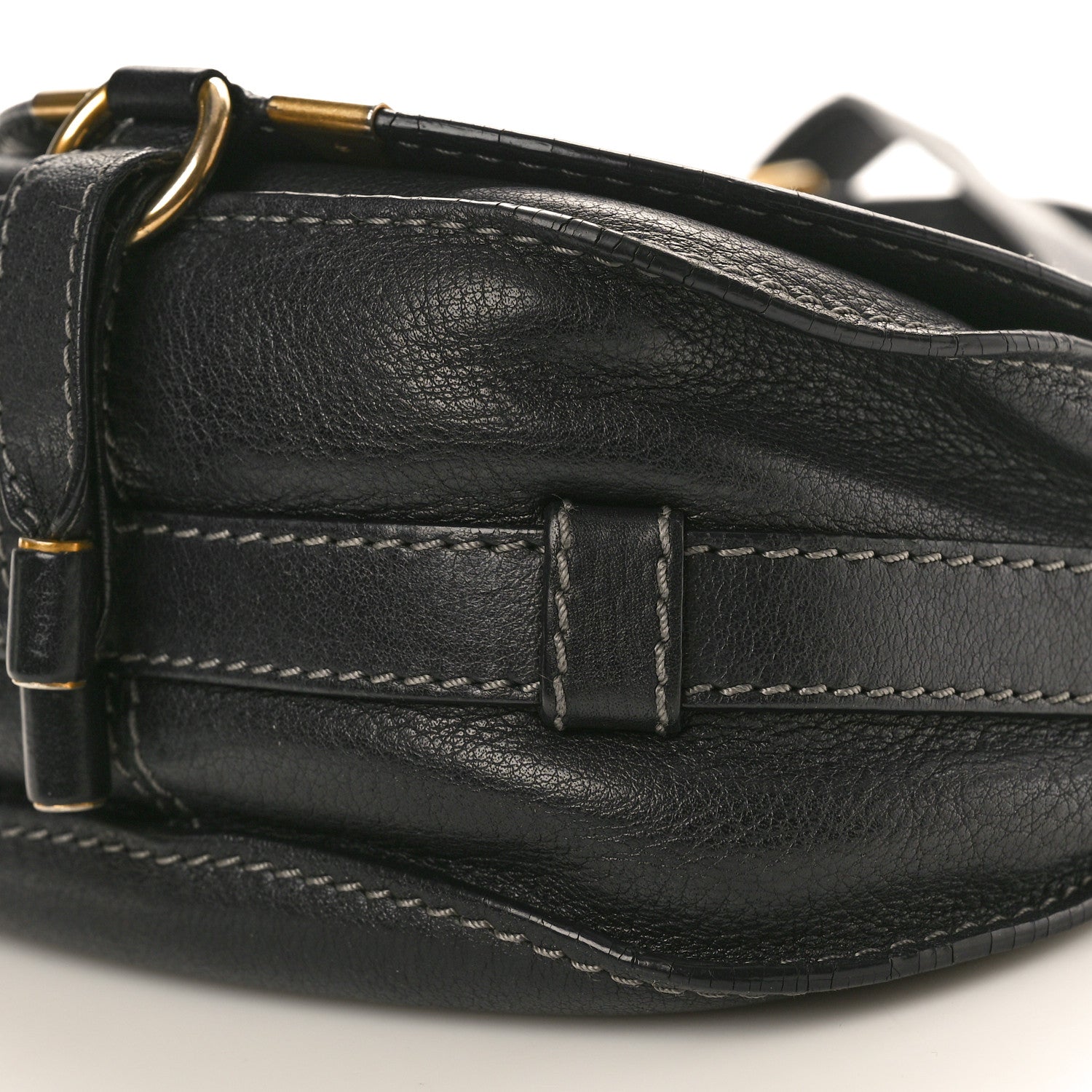 Chloe Calfskin Mini Marcie Round Crossbody Bag Black 9 of 18