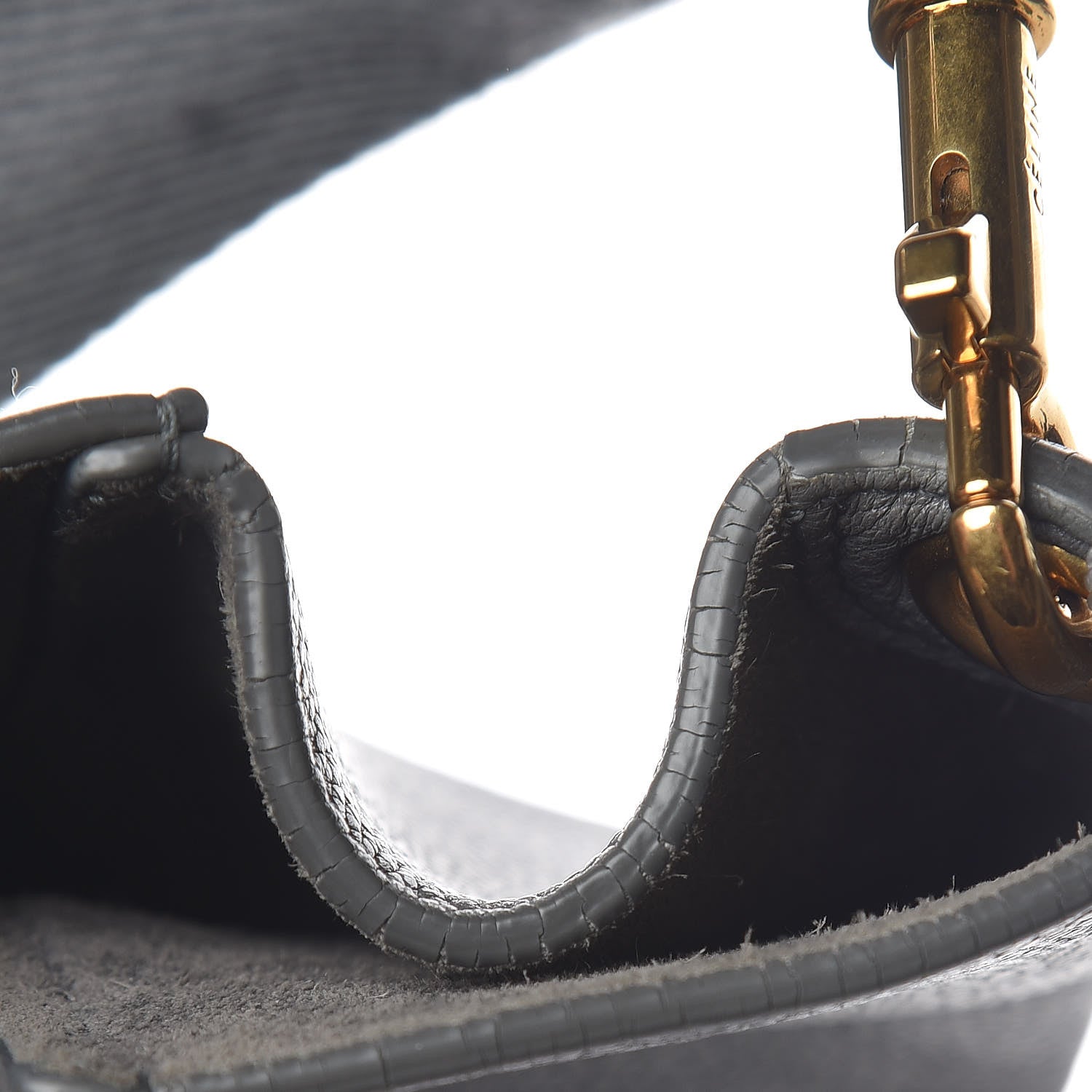 Celine Soft Grained Calfskin Sangle Bucket Bag Storm 16 of 25