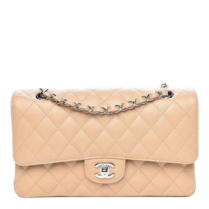 Chanel Caviar Quilted Medium Double Flap Beige 1 of 11