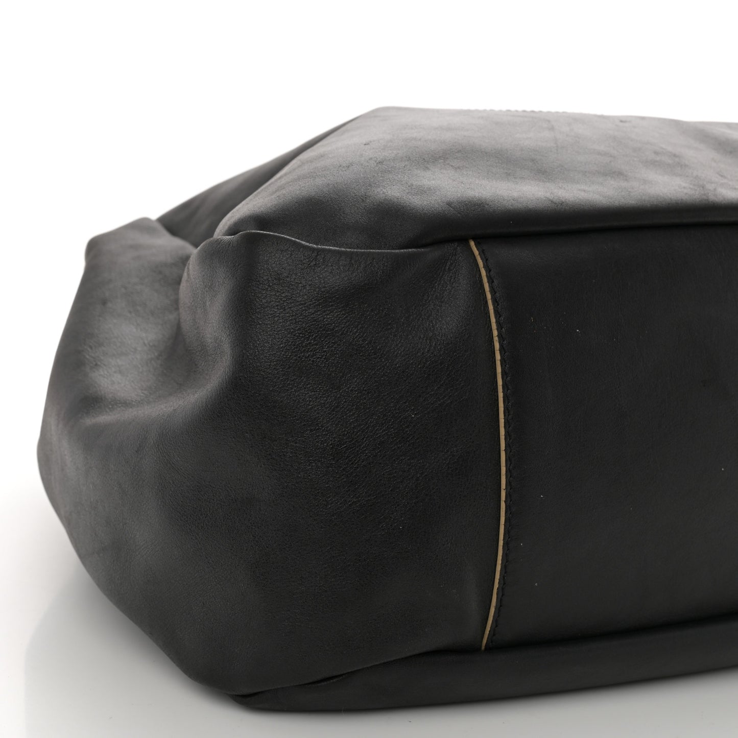 Lambskin Large Edgy Hobo Black