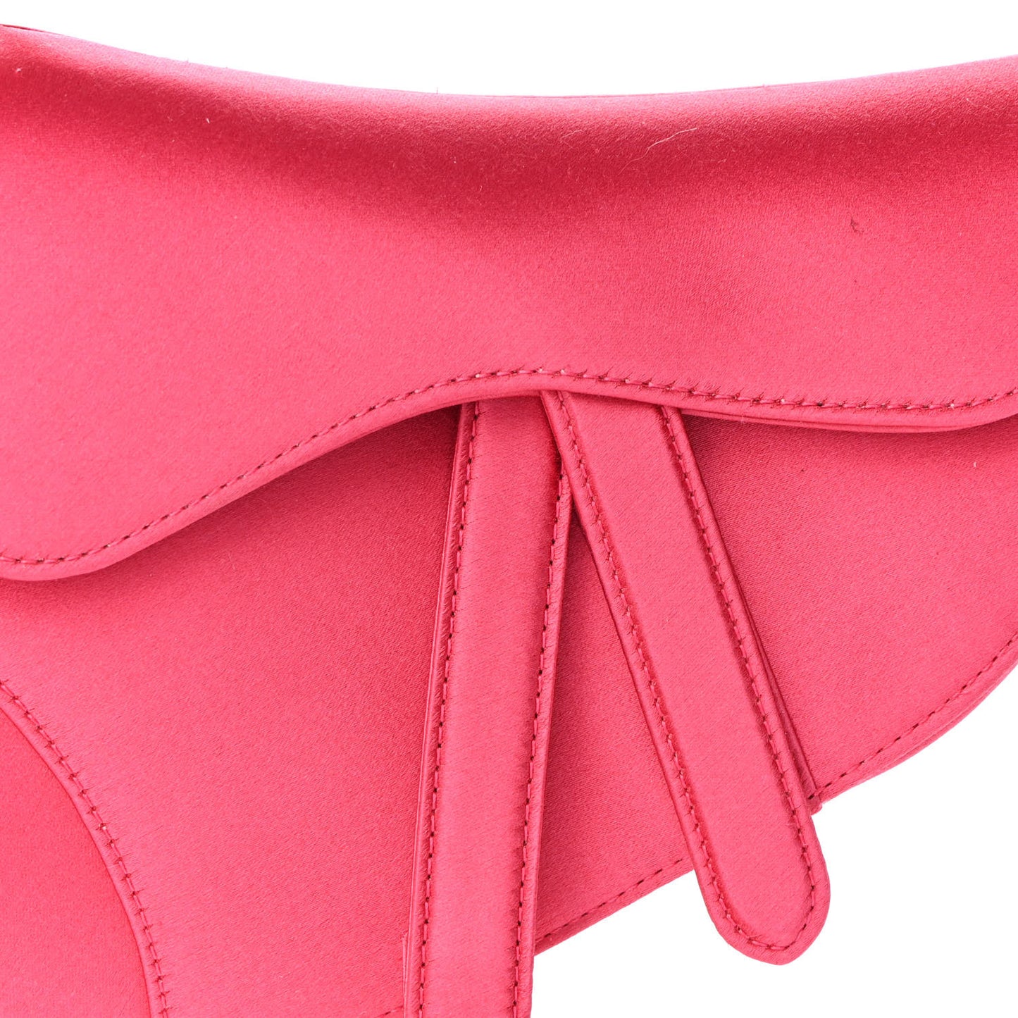 Satin Crystal Mini Saddle Bag Light Shock