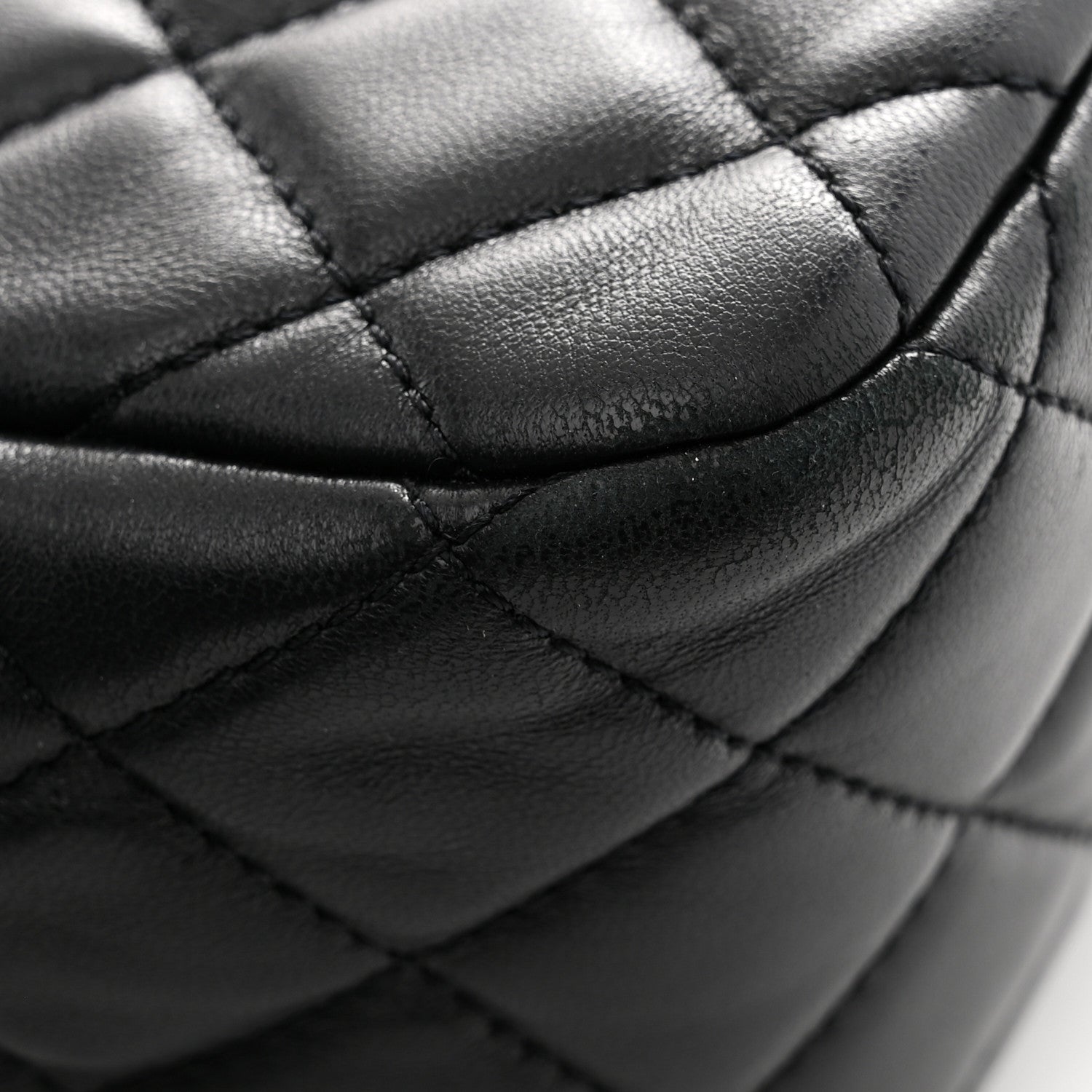Chanel Lambskin Quilted Small Pearl Crush Hobo Black 14 of 14