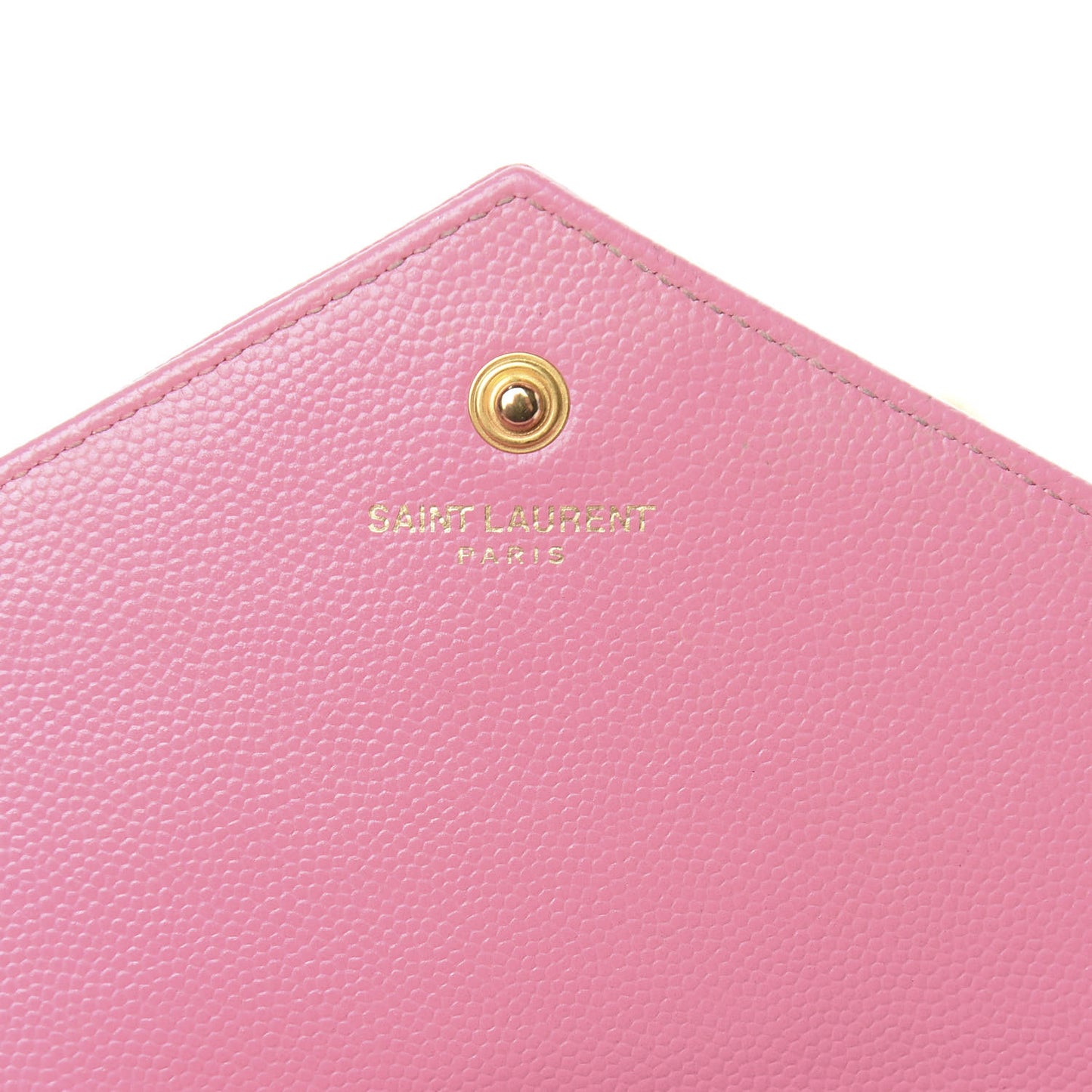 Grain De Poudre Matelasse Chevron Monogram Chain Wallet Indian Pink