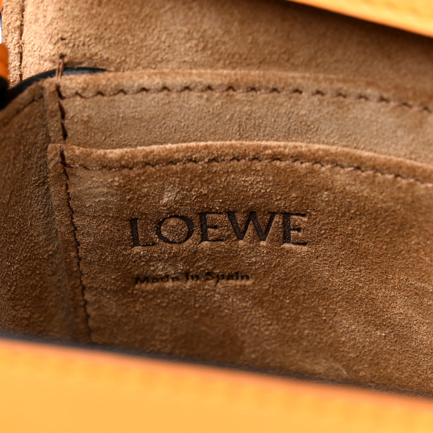 Loewe Calfskin Jacquard Mini Gate Dual Bag Mandarin 6 of 9