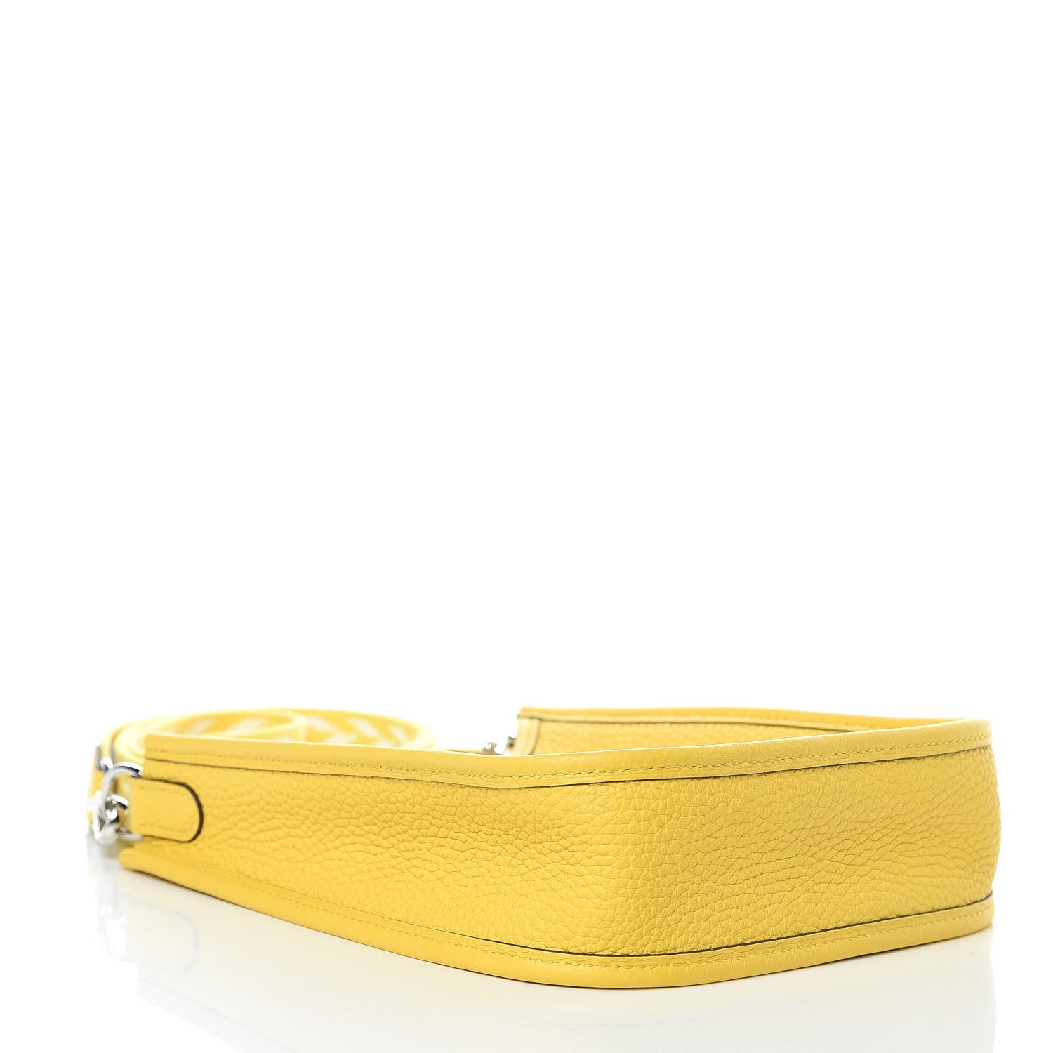 Hermes Taurillon Clemence Amazone Evelyne TPM Jaune De Naples White 4 of 9