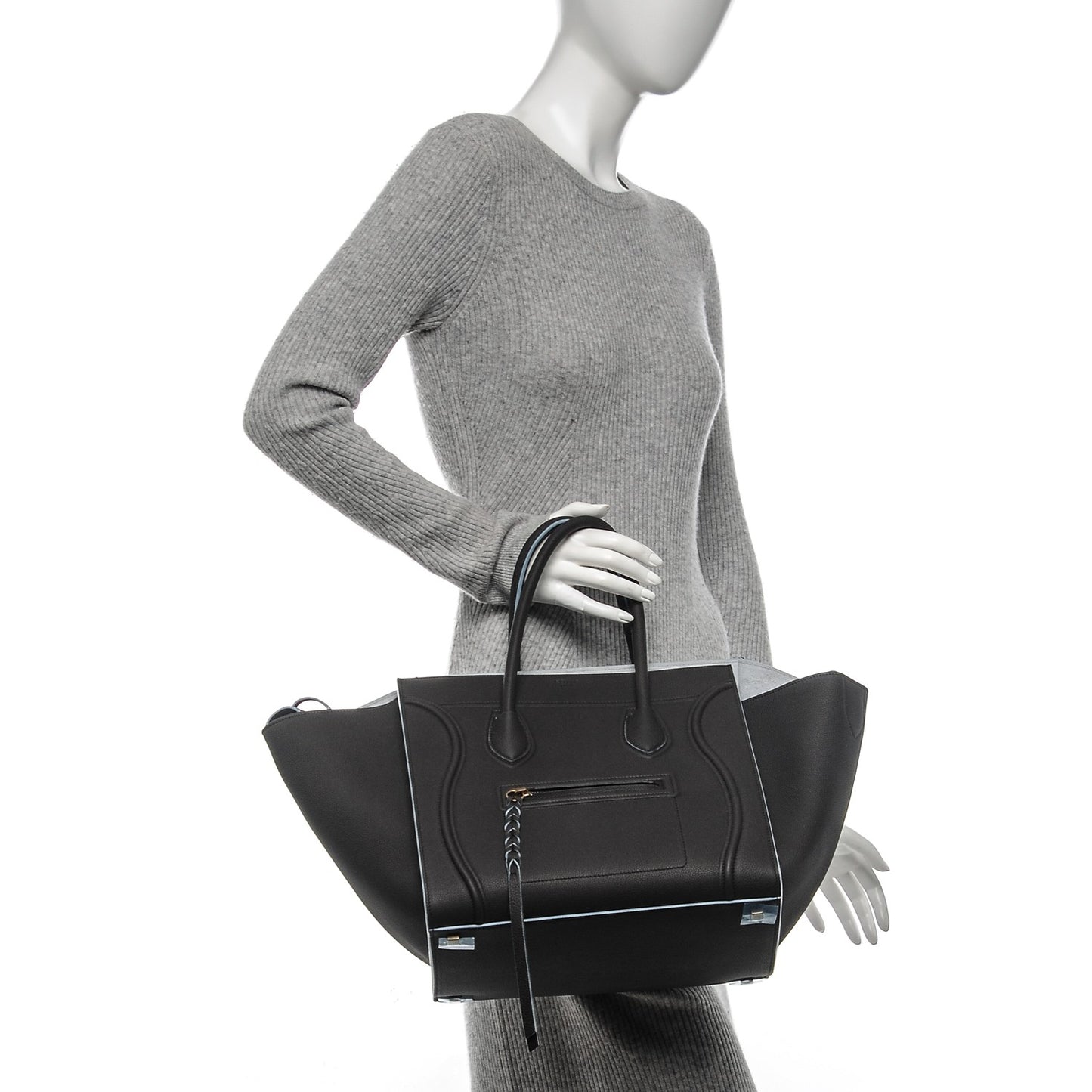 Baby Grained Calfskin Medium Phantom Luggage Anthracite