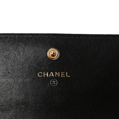 Chanel Lambskin Quilted Chanel 19 Flap Wallet Black 6 of 9
