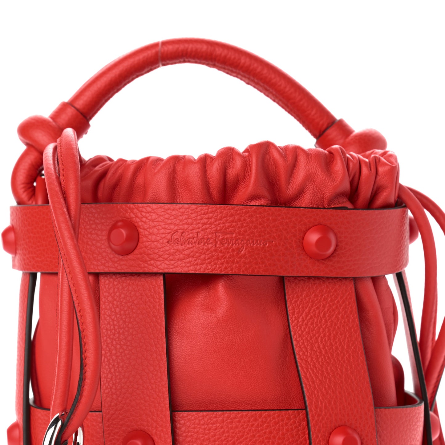 Calfskin Cage Bag Candy Apple Red
