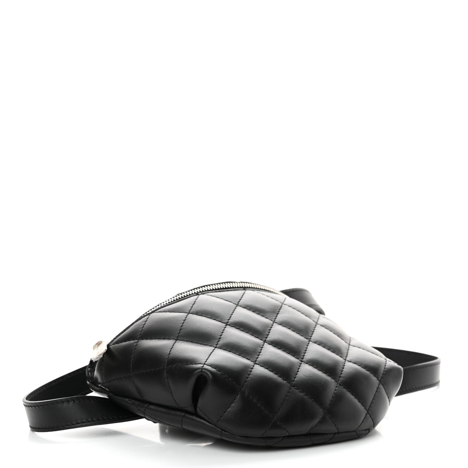 Chanel Calfskin Quilted Waist Belt Bag Black 4 of 14