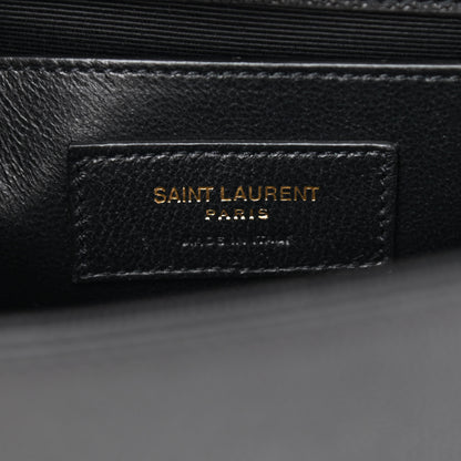 Saint Laurent Grain De Poudre Small Monogram Kate Satchel Black 6 of 8