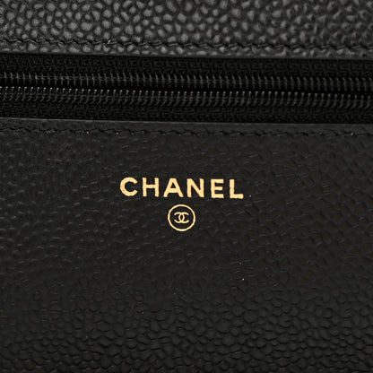 Chanel Caviar Quilted Wallet On Chain WOC Black 6 of 10