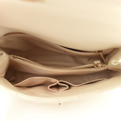 Chanel Caviar Quilted Small Coco Handle Flap White 5 of 11