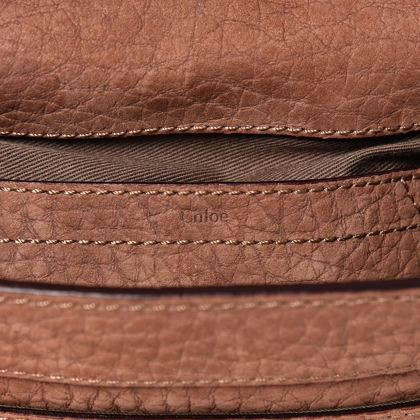 Nubuck Calfskin Mini Marcie Round Crossbody Bag Nut