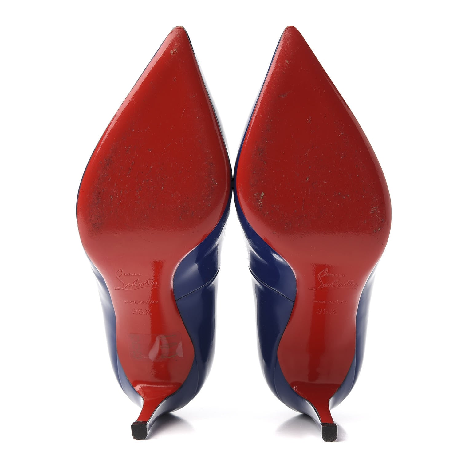 Christian Louboutin Patent Pigalle 85 Pumps 35.5 Neptune 6 of 9