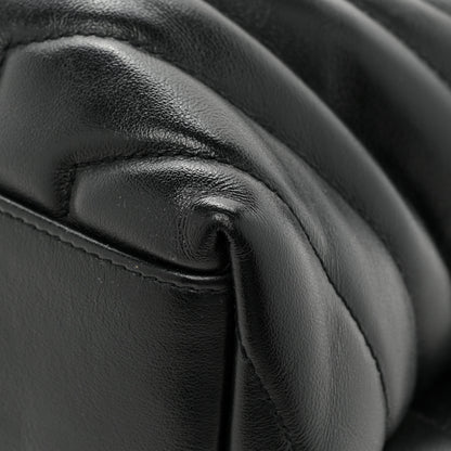Saint Laurent Calfskin Y Quilted Monogram Medium Loulou Chain Satchel Black 13 of 15