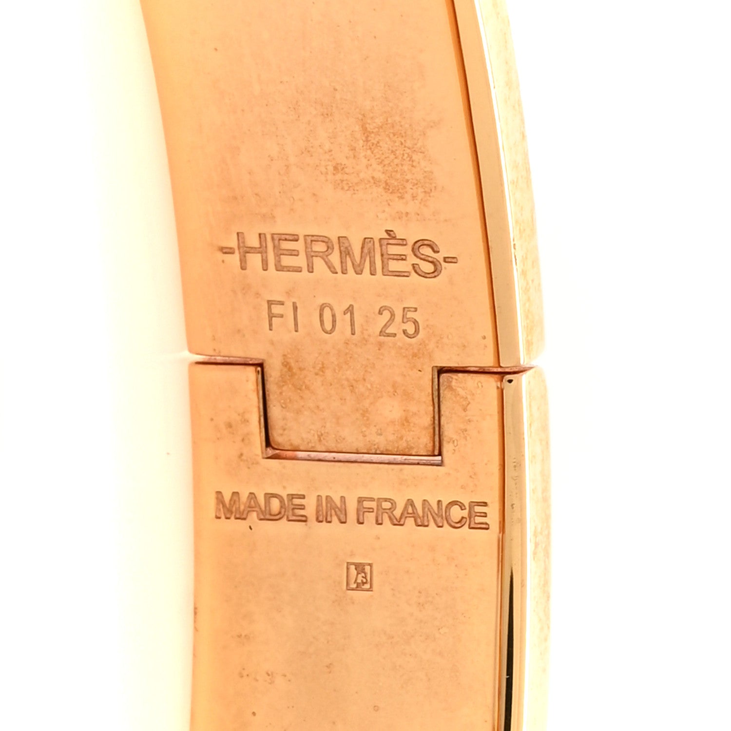 Hermes Enamel Narrow Clic Clac H Bracelet PM Gris Orage 4 of 7
