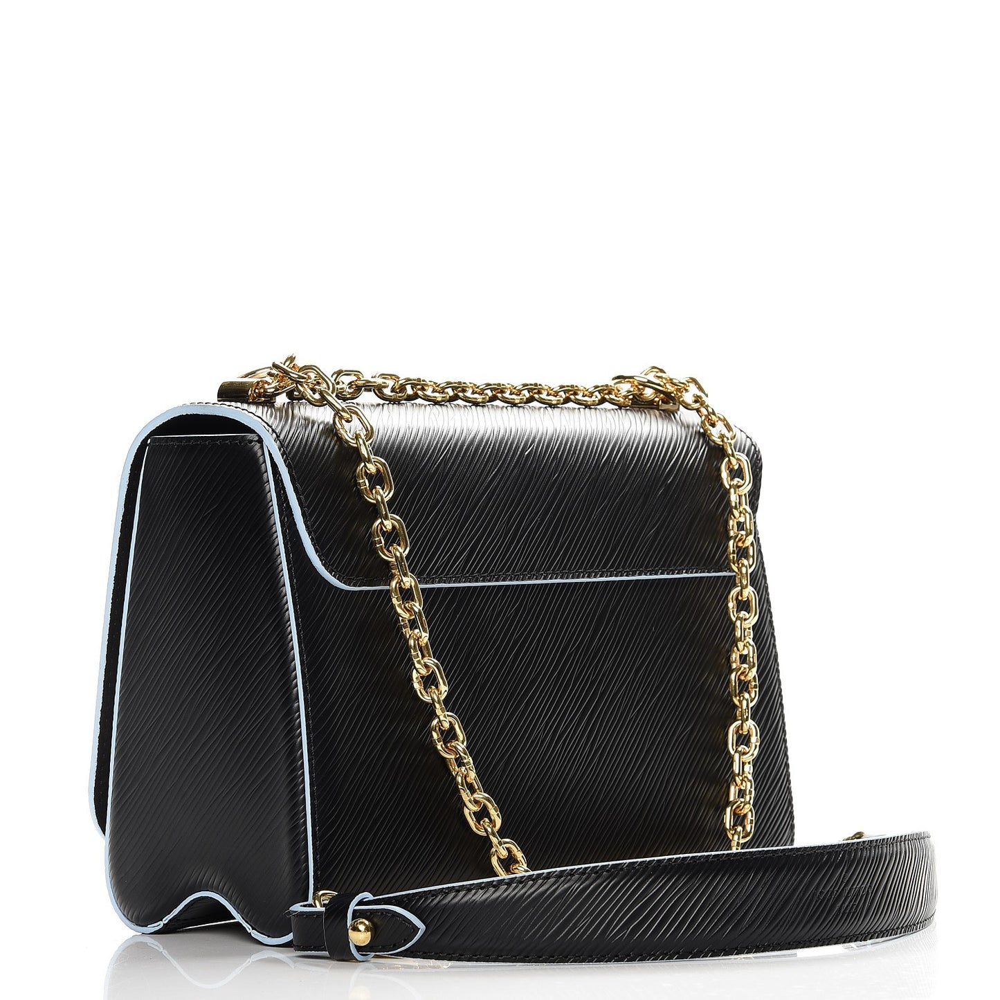Epi Blooming Flowers Twist Shoulder Bag MM Black