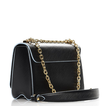Louis Vuitton Epi Blooming Flowers Twist Shoulder Bag MM Black 4 of 8