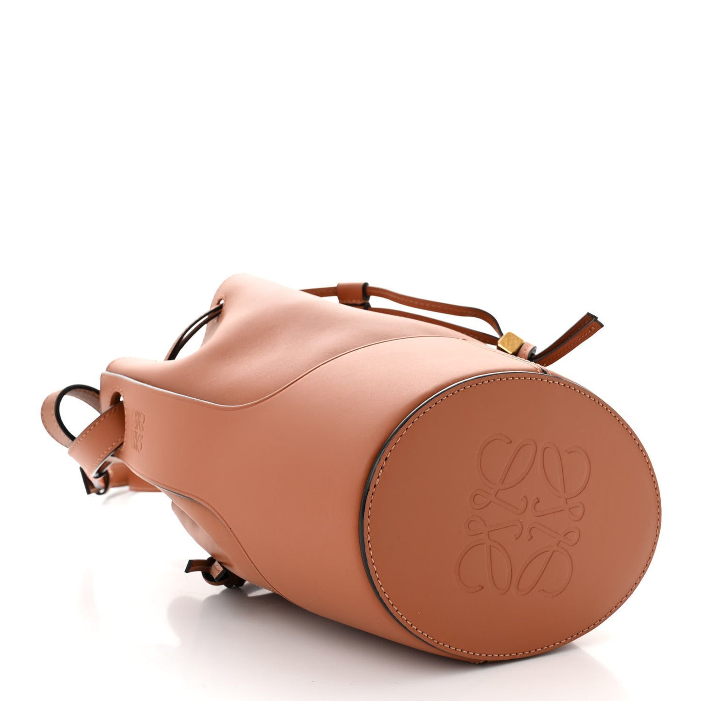Calfskin Small Balloon Bucket Bag Tan