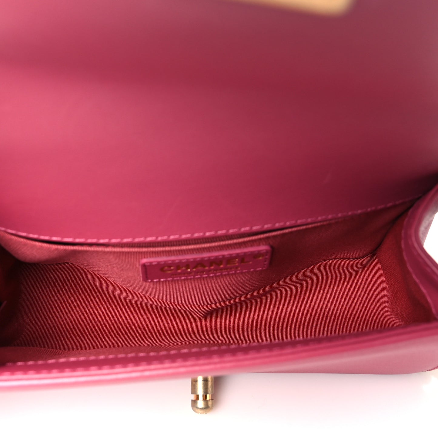 Lambskin Quilted Small Top Handle Boy Flap Pink