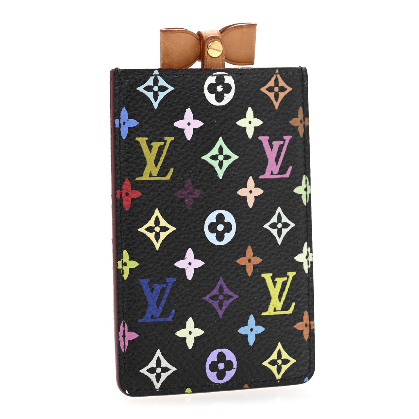 Monogram Multicolor Mirror and Case Pouch Black