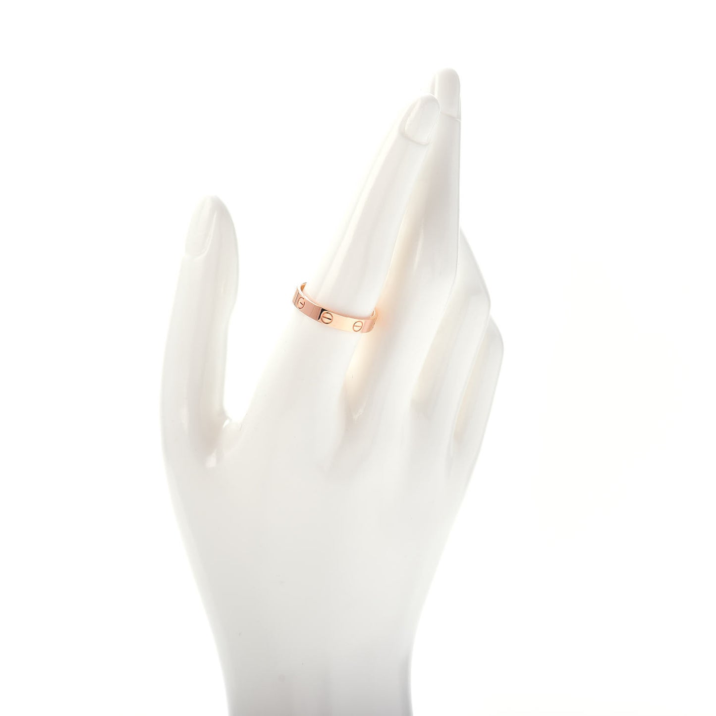 18K Pink Gold 3.5mm LOVE Wedding Band Ring 58 8.25