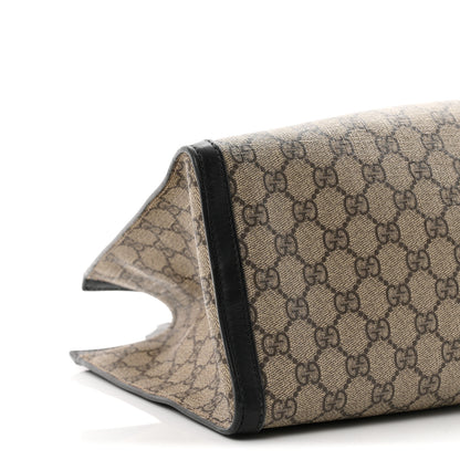 Gucci GG Supreme Monogram Medium Padlock Tote Black 9 of 10