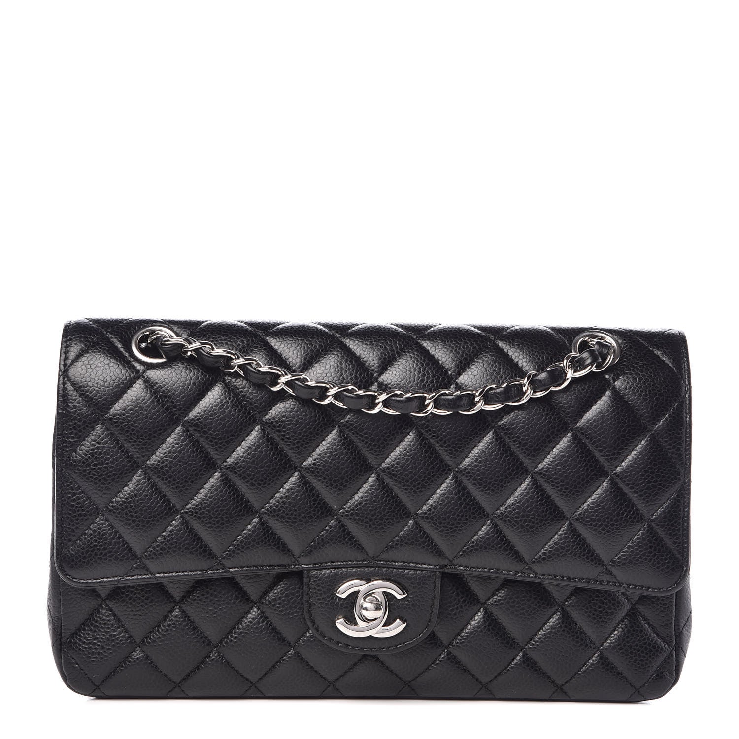Chanel Caviar Quilted Medium Double Flap Black 1 of 18