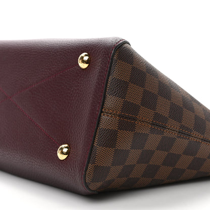 Louis Vuitton Damier Ebene Cuir Taurillon Hyde Park Fuchsia 8 of 9