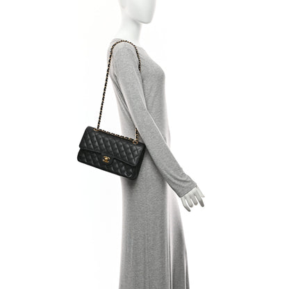 Chanel Caviar Quilted Medium Double Flap Black 2 of 10