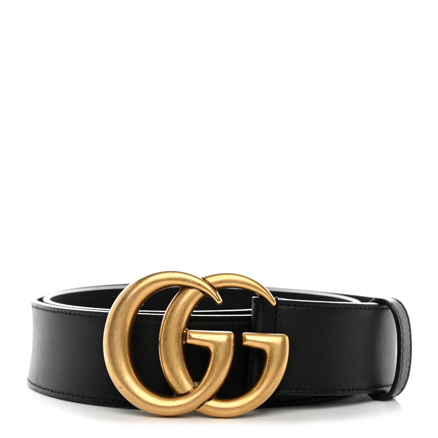 Moon Calfskin Double G 40mm Belt 85 34 Black