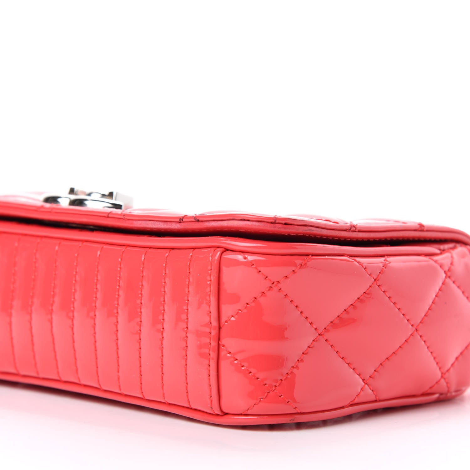 Chanel Patent Quilted Small Coco Boy Flap Pink 8 of 14