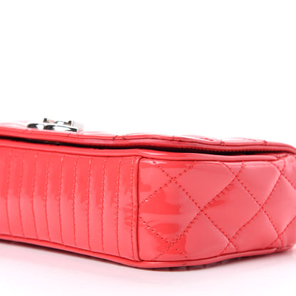 Chanel Patent Quilted Small Coco Boy Flap Pink 8 of 14