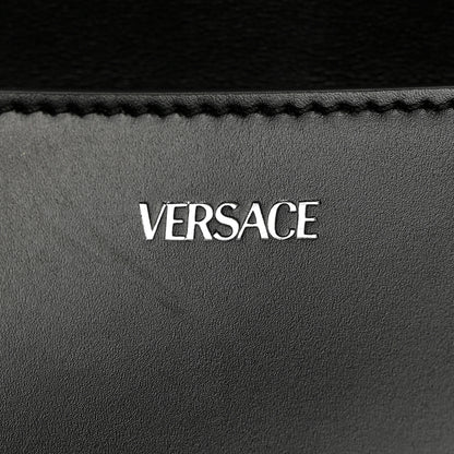 Versace Calfskin Medium Greca Goddess Shoulder Bag Black 6 of 12