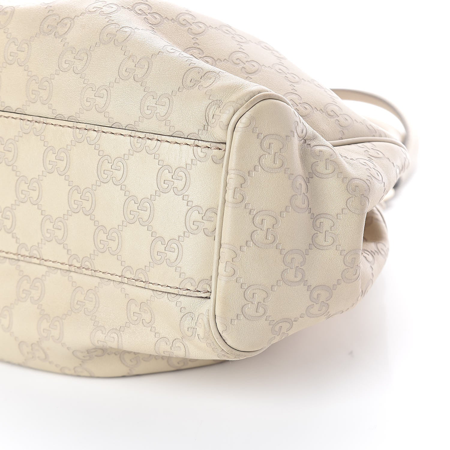 Gucci Guccissima Medium Sukey Tote Mystic White 9 of 9