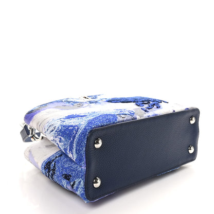 Louis Vuitton X DONNA HUANCA Taurillon Fabric Arty Capucines MM Blue Multicolor 4 of 10