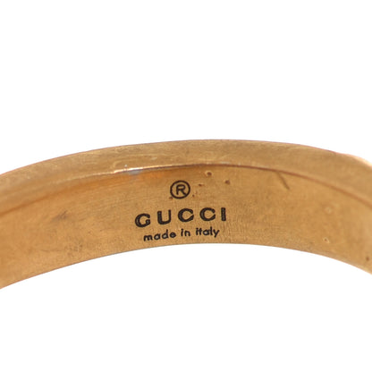 Gucci Metal Pearl Studded Ring S Aged Gold 6 of 7