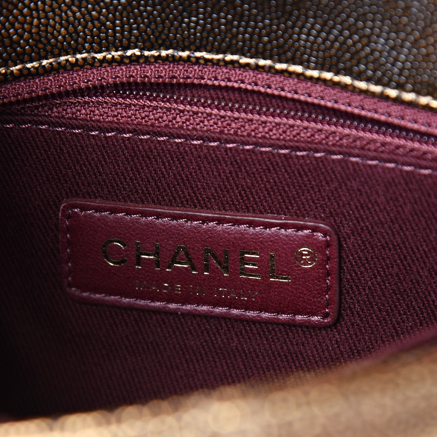 Chanel Metallic Caviar Quilted Mini Coco Handle Flap Gold 5 of 10