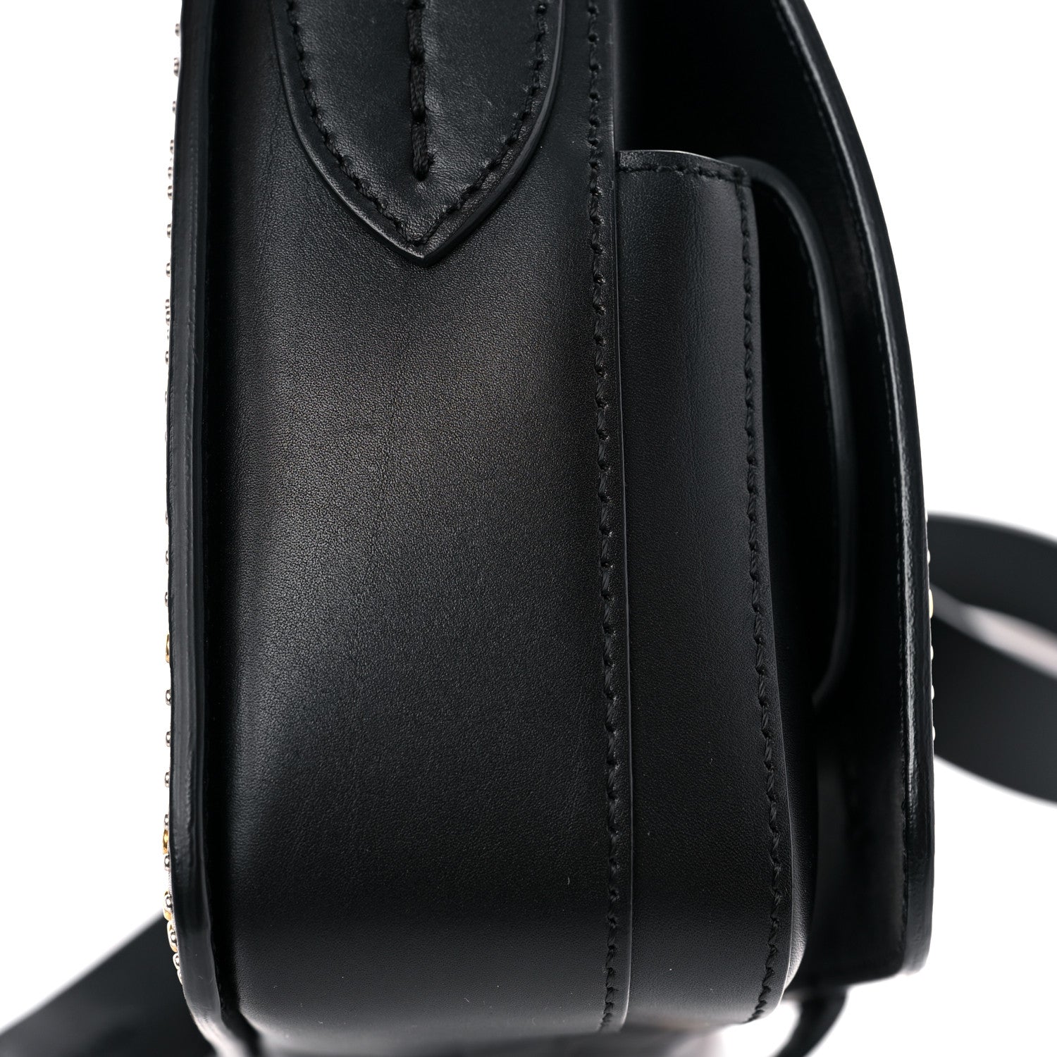 Burberry Calfskin Studded Square Satchel Black 12 of 14