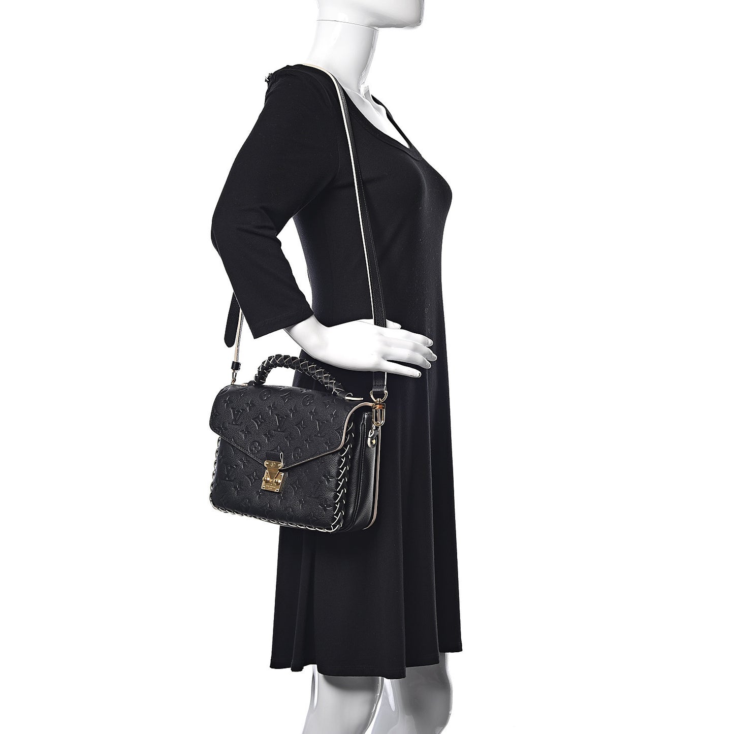 Empreinte Braided Pochette Metis Black