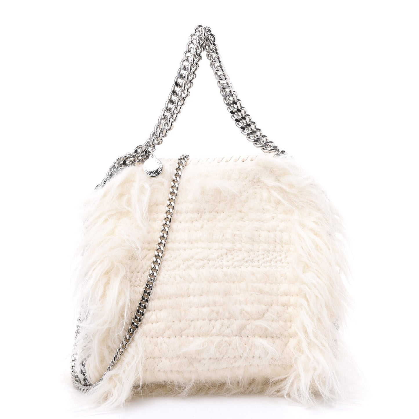Eco Fur Mini Falabella Tote Ivory