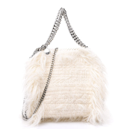 Stella McCartney Eco Fur Mini Falabella Tote Ivory 1 of 11