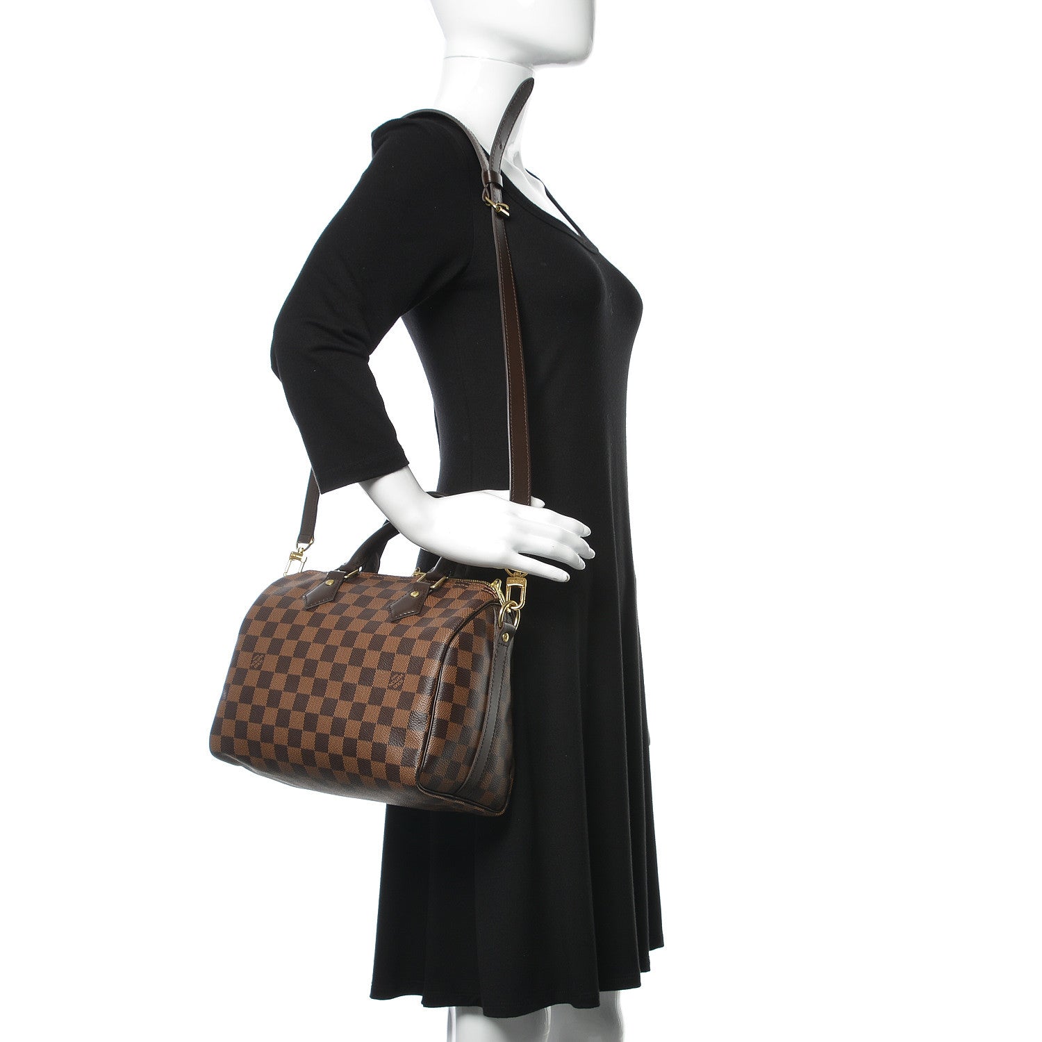 Louis Vuitton Damier Ebene Speedy Bandouliere 25 2 of 11