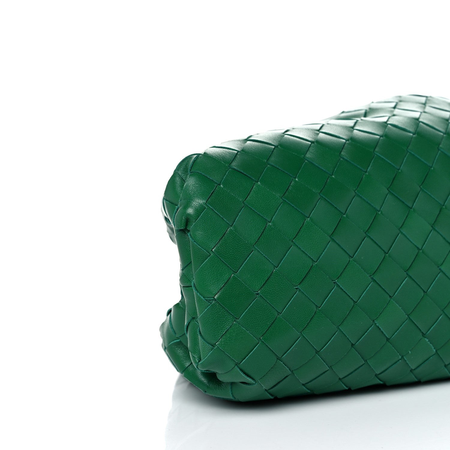 Bottega Veneta Nappa Maxi Intrecciato The Pouch Oversized Clutch Racing Green 7 of 8
